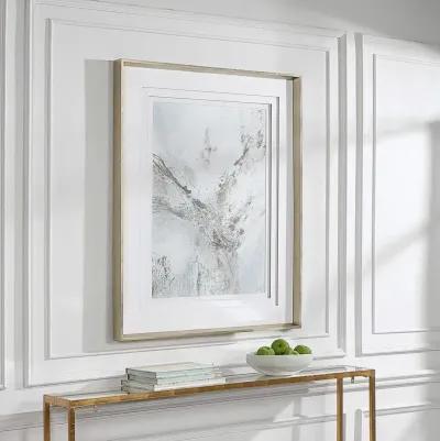 Uttermost Ethos Silver Leaf Framed Abstract Print Wall Art