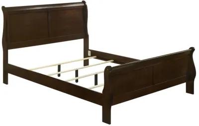 Coaster Louis Philippe Wood Queen Sleigh Bed Cappuccino