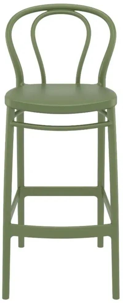 VICTOR BAR STOOL OLIVE GREEN