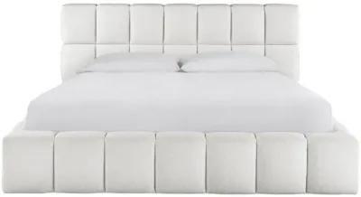 Universal Nomad Canberra Ivory King Colina Upholstered Bed