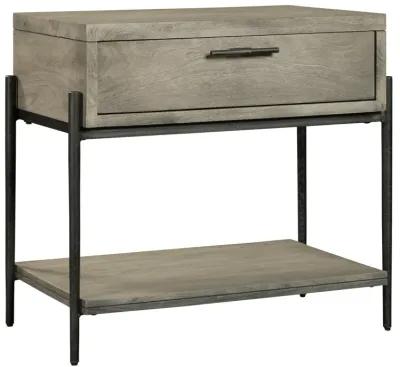 Hekman Single Drawer Night Stand Gray Bedford Park