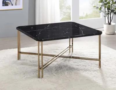 DAXTON FAUX-MARBLE TOP COCKTAIL TABLE