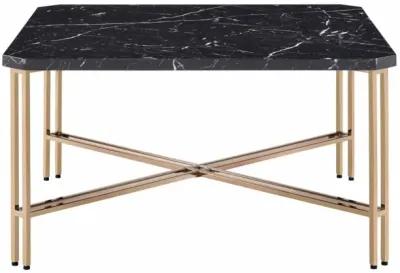 DAXTON FAUX-MARBLE TOP COCKTAIL TABLE