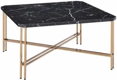 DAXTON FAUX-MARBLE TOP COCKTAIL TABLE