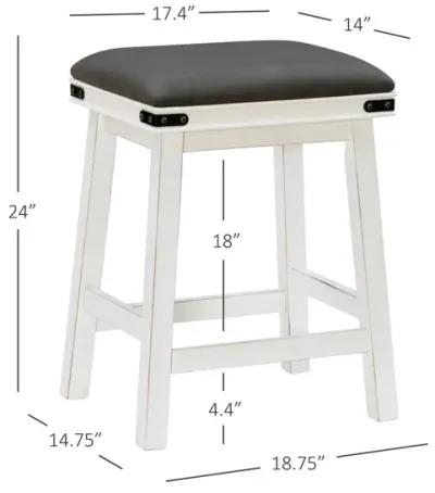 Powell Serrano Counter Stool White