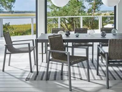 Universal Coastal Living Outdoor Panama Carbon/Gray Dining Chair