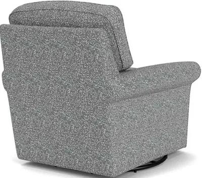 PARKWAY SILVER CHARCOAL SWIVEL GLIDER