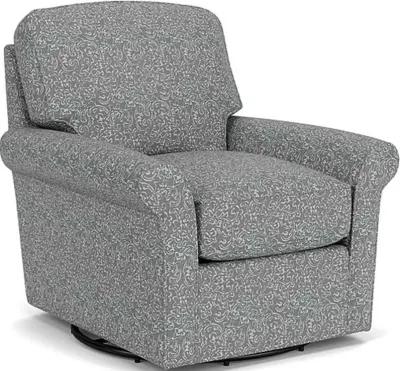 PARKWAY SILVER CHARCOAL SWIVEL GLIDER