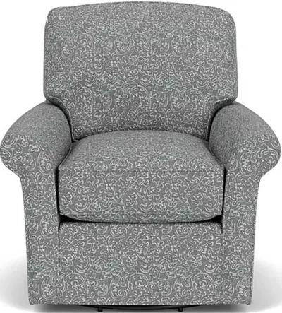 PARKWAY SILVER CHARCOAL SWIVEL GLIDER