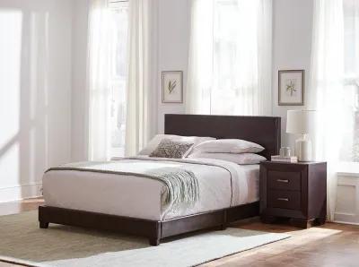 Coaster Dorian Upholstered Queen Panel Bed Brown