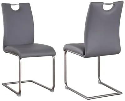 Chintaly Carina Grey Handle Back Cantilever Side Chair