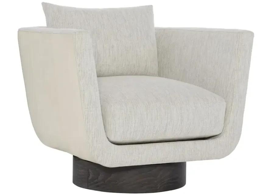 GEMMA LEATHER-FABRIC SWIVEL CHAIR