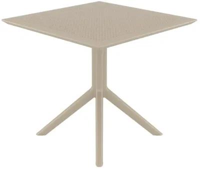 31 Inch Outdoor Sky Square Dining Table Taupe