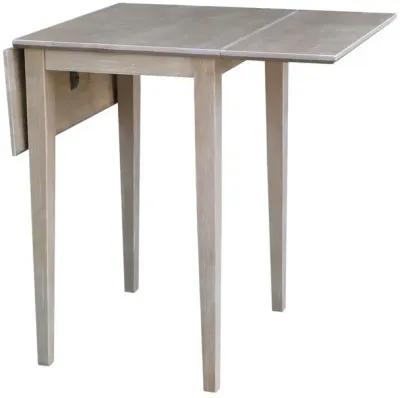 Dining Essentials Small Drop Leaf Table in Taupe Gray