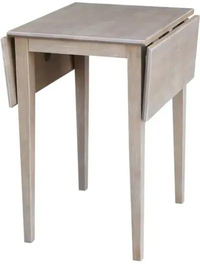 Dining Essentials Small Drop Leaf Table in Taupe Gray