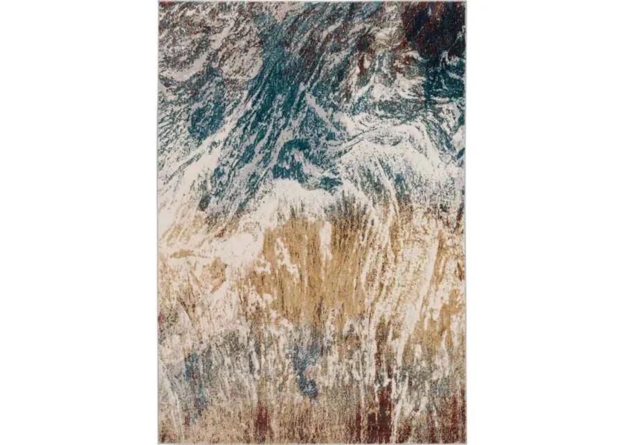 KARMA BLUE 5'X8' AREA RUG