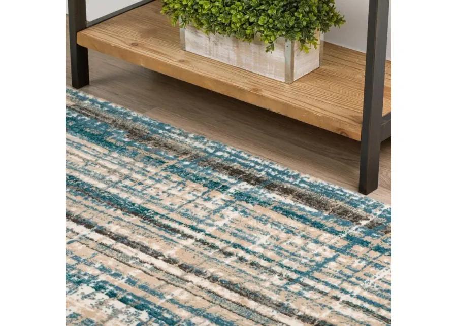 KARMA BLUE 5'X8' AREA RUG