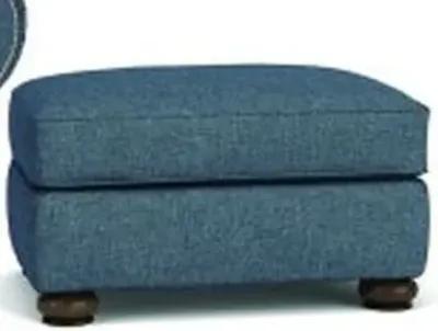 Flexsteel Preston Blue Dusk Ottoman