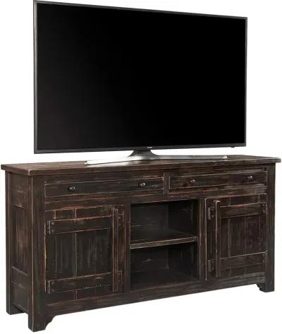 REEDS FARM WEATHERED BLACK 66 INCH TV STAND CONSOLE