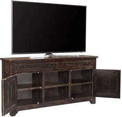 REEDS FARM WEATHERED BLACK 66 INCH TV STAND CONSOLE