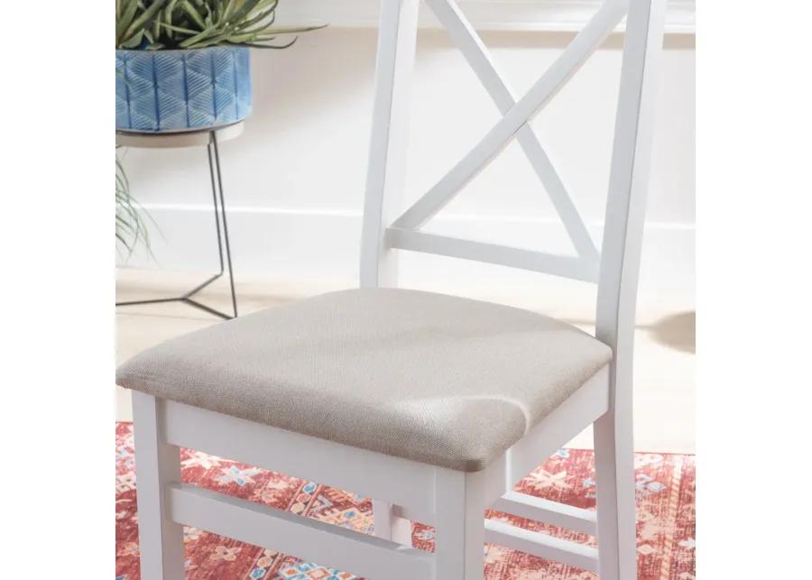 TRIENA X-BACK DINING CHAIR WHITE