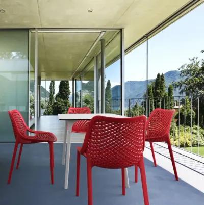 Compamia Air Outdoor Dining Chair Red