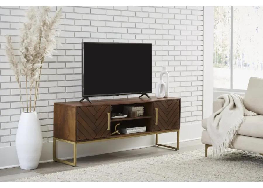 SAN MARINO TWO DOOR SOLID WOOD TV STAND