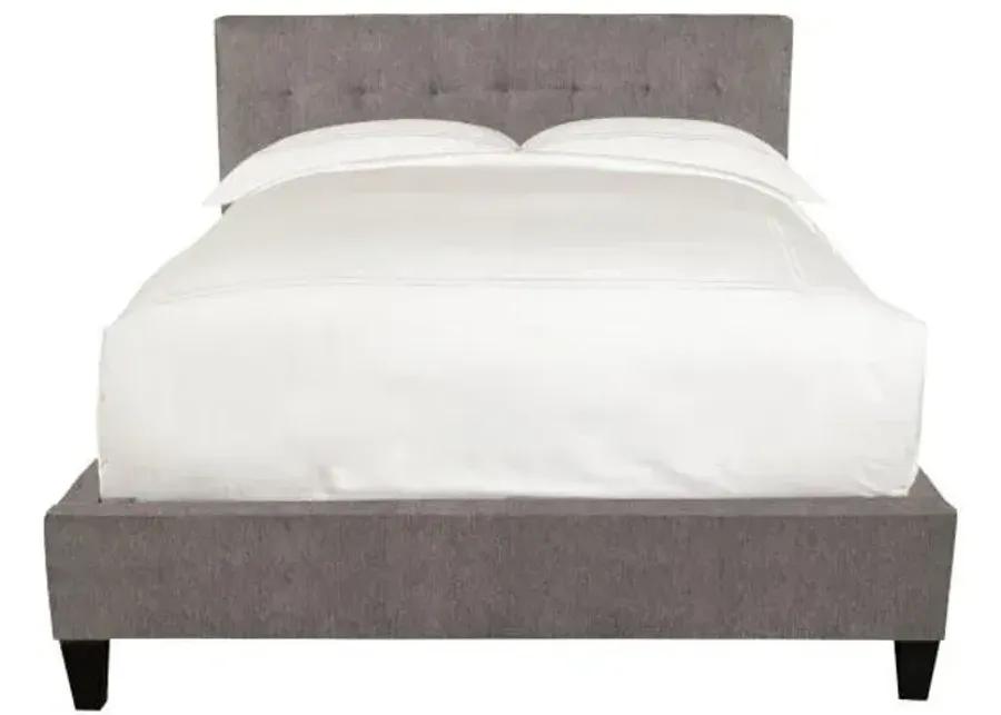 Jody Collection King Bed in Cornflower Grey Color