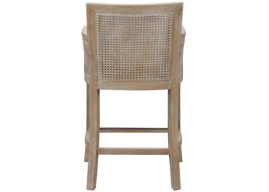 ENCORE OFF-WHITE NATURAL COUNTER HEIGHT STOOL