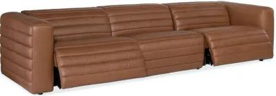 Hooker Furniture Chatelain 3-Piece Leather Power Sofa with Power Headrest