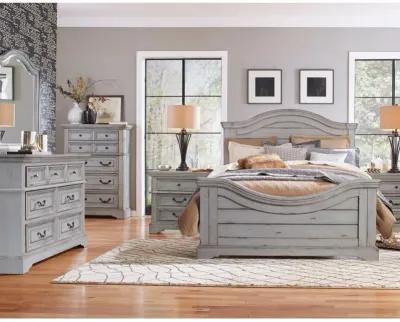 American Woodcrafters Stonebrook Light Distressed Antique Gray Stonebrook Kids/Teens Mirror