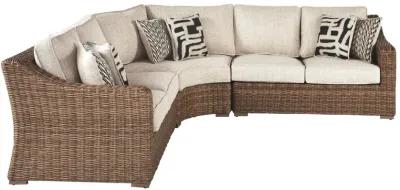 Ashley Beachcroft 3-Piece Outdoor Seating Set Beige Signature Design