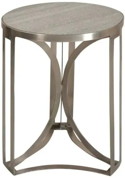 BENGAL MANOR ANTIQUE NICKEL/GREY ACCENT TABLE