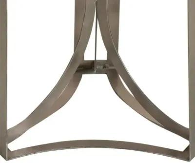 BENGAL MANOR ANTIQUE NICKEL/GREY ACCENT TABLE