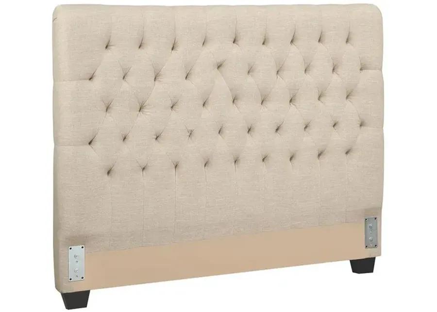 CHLOE UPHOLSTERED EASTERN KING HEADBOARD OATMEAL