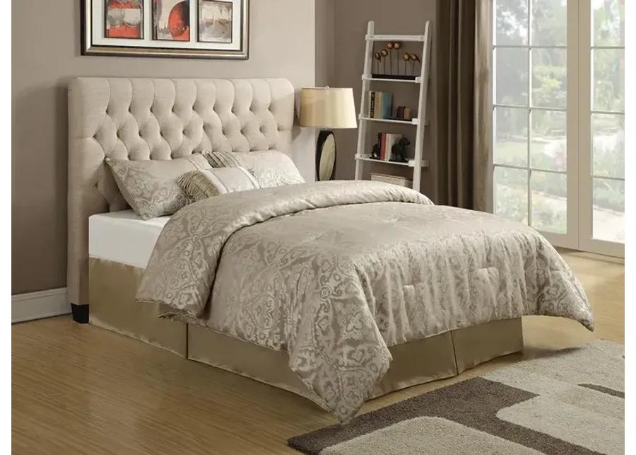 CHLOE UPHOLSTERED EASTERN KING HEADBOARD OATMEAL