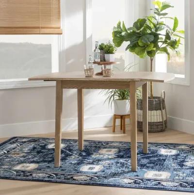 TORINO SQUARE DROP LEAF TABLE GREY WASH