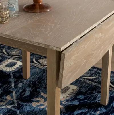 TORINO SQUARE DROP LEAF TABLE GREY WASH