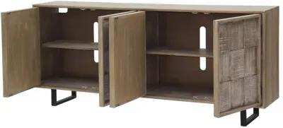 Crossings Casablanca Collection 78 Driftwood Finish Media Entertainment TV Stand