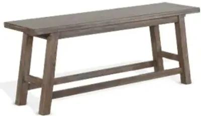 DOE VALLEY BUCKSKIN COUNTER WOOD SEAT BENCH