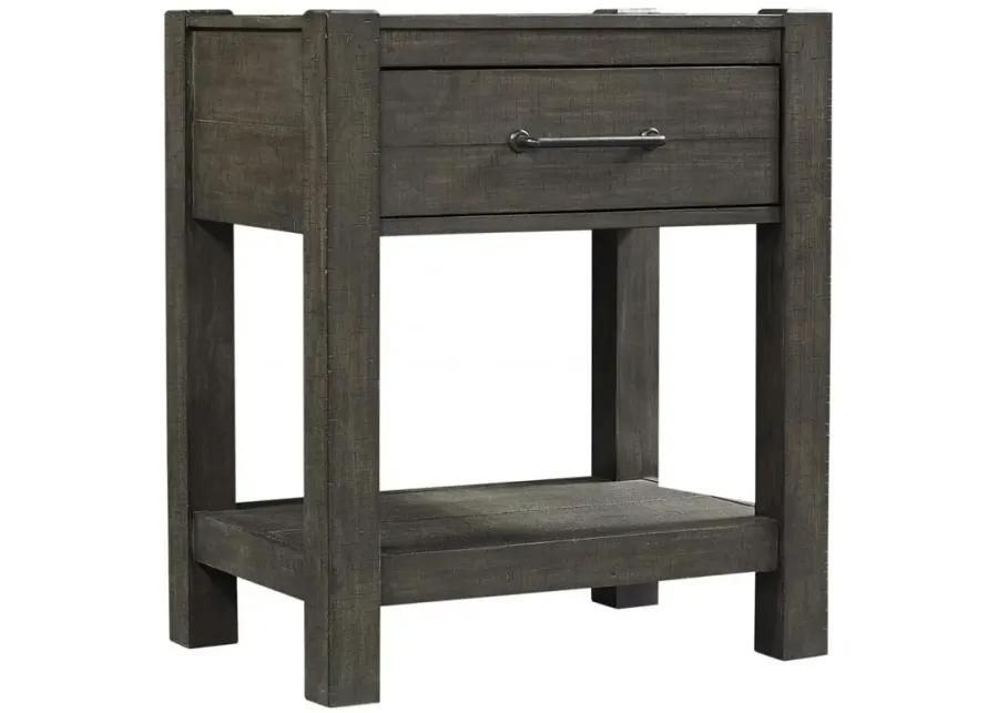 MILL CREEK CAROB ONE DRAWER NIGHTSTAND