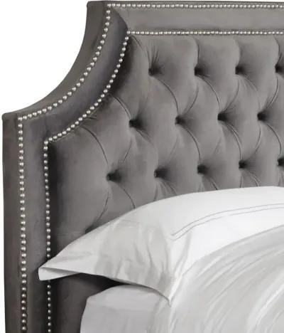 Parker House Jasmine Collection Flannel Grey California King Headboard