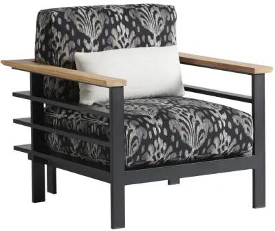 Tommy Bahama Outdoor by Lexington South Beach Dark Graphite & White Lounge Chair