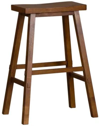 Liberty Furniture Creations Ii 30 Inch Tobacco Sawhorse Bar Stool