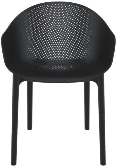 Sky Outdoor Dining Chair Black