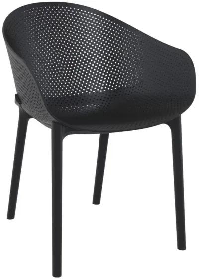 Sky Outdoor Dining Chair Black