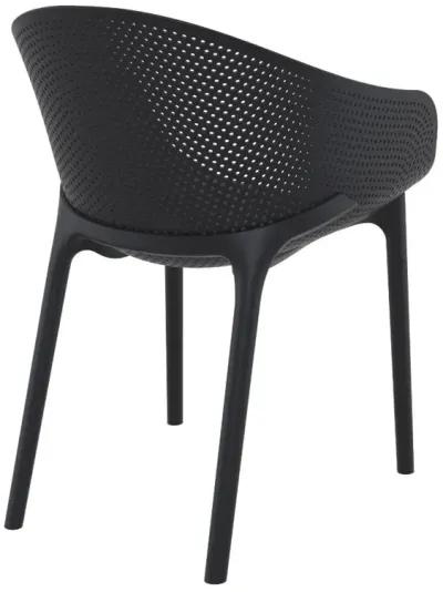 Sky Outdoor Dining Chair Black