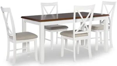 Powell Jane Brown 5-Piece Dining Set