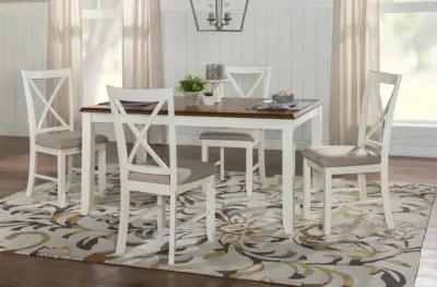 Powell Jane Brown 5-Piece Dining Set