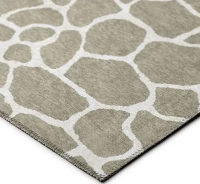 Stone Mosaic Giraffe-Inspired 5'X8' Area Rug